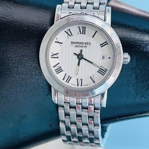 $1195 Raymond Weil Toccata 5393 Stainless Steel Roman Numerals Ladies Watch main image 7